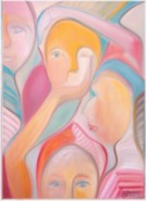 Kommunikation (Die Vier), 70 x 50 cm, 2011 